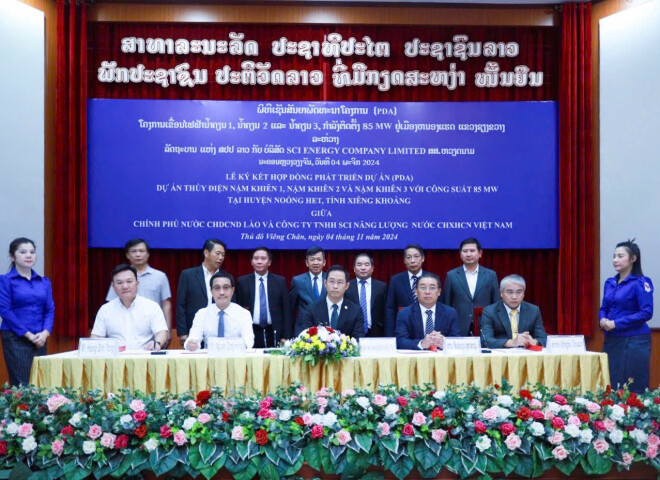 SIGNING CEREMONY OF PROJECT DEVELOPMENT AGREEMENT (PDA) FOR NAM KHIAN 1, NAM KHIAN 2, NAM KHIAN 3 HYDROPOWER PROJECTS
