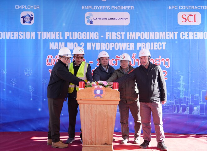 Lễ tích nước hồ chứa Thủy điện Nậm Mô 2 - Dấu mốc quan trọng trong quá trình hoàn thiện dự án