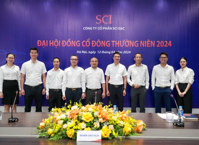 ĐẠI HỘI ĐỒNG CỔ ĐÔNG THƯỜNG NIÊN CÔNG TY CỔ PHẦN SCI E&C 2024: ĐẶT MỤC TIÊU DOANH THU 1.800 TỶ ĐỒNG