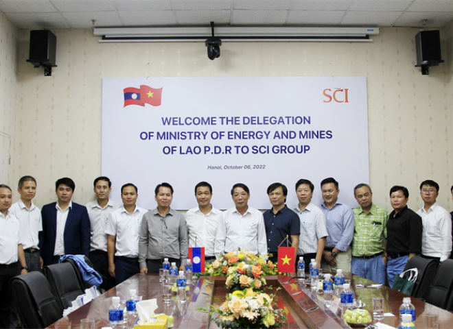 The delegation of Ministry of Energy and Mines of Lao P.D.R visited SCI Group