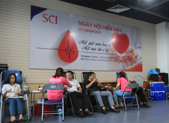 SCI Group tổ chức ngày hội hiến máu năm 2019