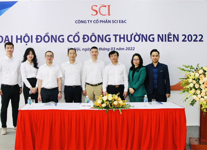 Đại hội đồng cổ đông thường niên SCI E&C năm 2022: Tái tạo hệ sinh thái, mục tiêu doanh số gần 2.600 tỷ năm 2022.